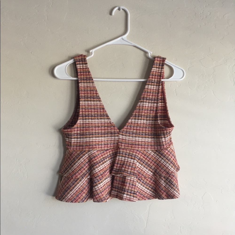 Peplum deep V top from Forever 21